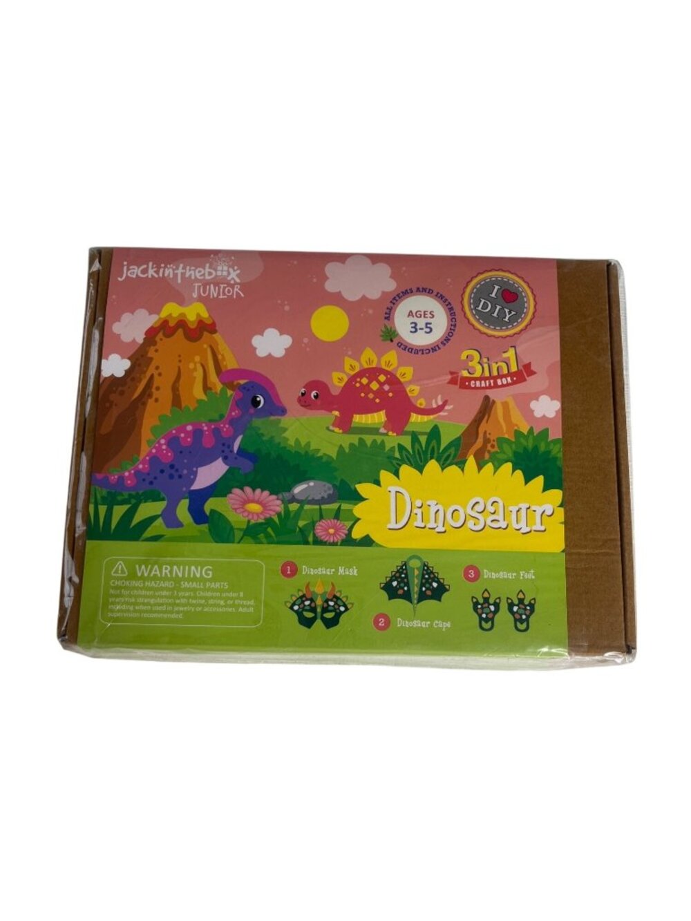 Jack In The Box Junior 3-In-1 Dinosaur Craft Box Ages 3-5